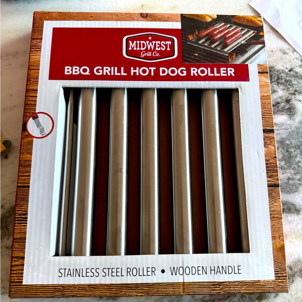 Bbq Grill Hot Dog Roller